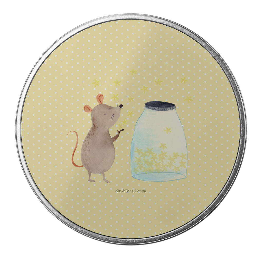 Blechdose rund Maus Sterne Metalldose, Keksdose, Dose, Vorratsdose, Geschenkbox, Tiermotive, Gute Laune, lustige Sprüche, Tiere, Maus, Sterne, Wunsch, Kind, Taufe, Taufgeschenk, Geburt, Schwangerschaft, erstes Kind, Kindergeburtstag, Geburtstag, Hoffnung, Träume