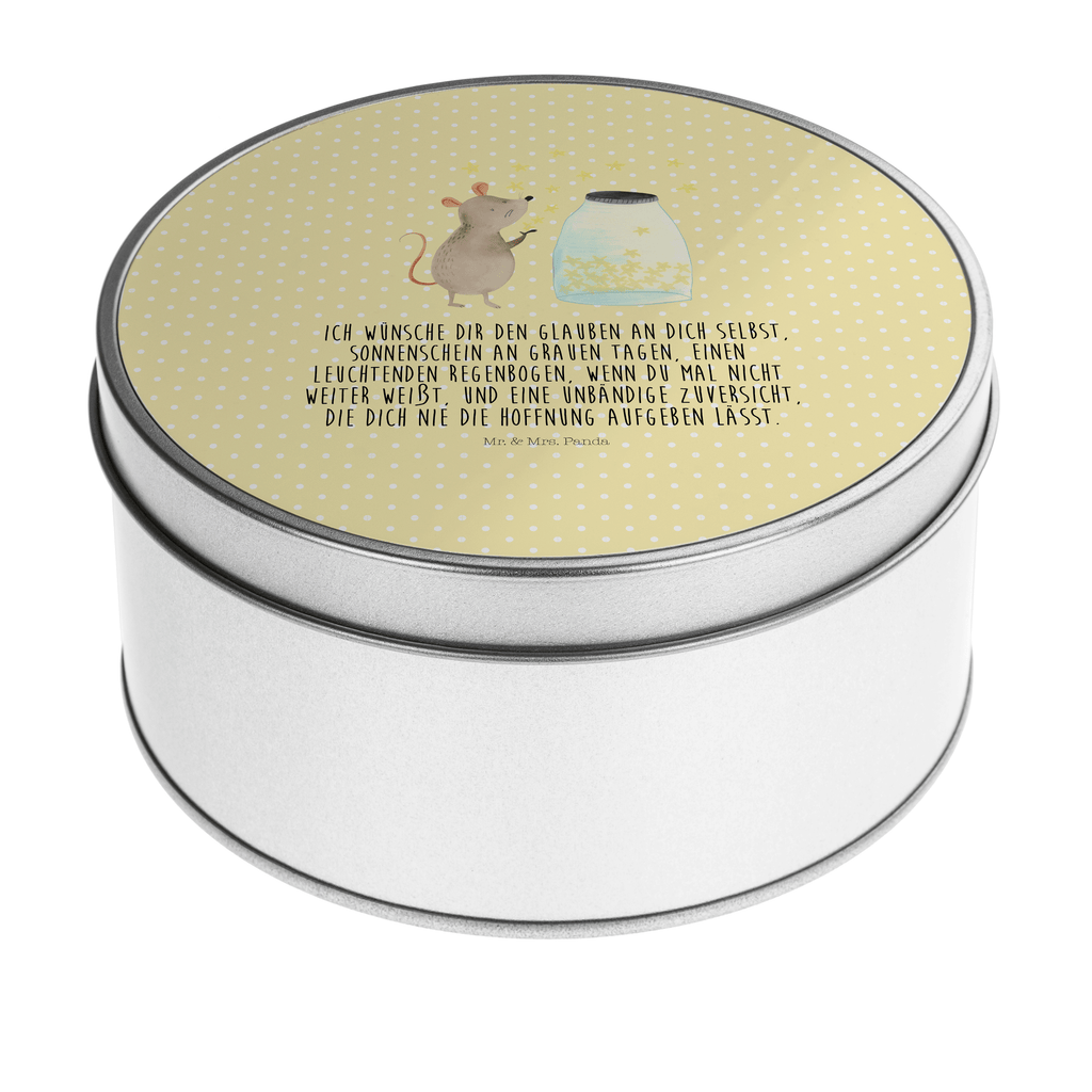 Blechdose rund Maus Sterne Metalldose, Keksdose, Dose, Vorratsdose, Geschenkbox, Tiermotive, Gute Laune, lustige Sprüche, Tiere, Maus, Sterne, Wunsch, Kind, Taufe, Taufgeschenk, Geburt, Schwangerschaft, erstes Kind, Kindergeburtstag, Geburtstag, Hoffnung, Träume