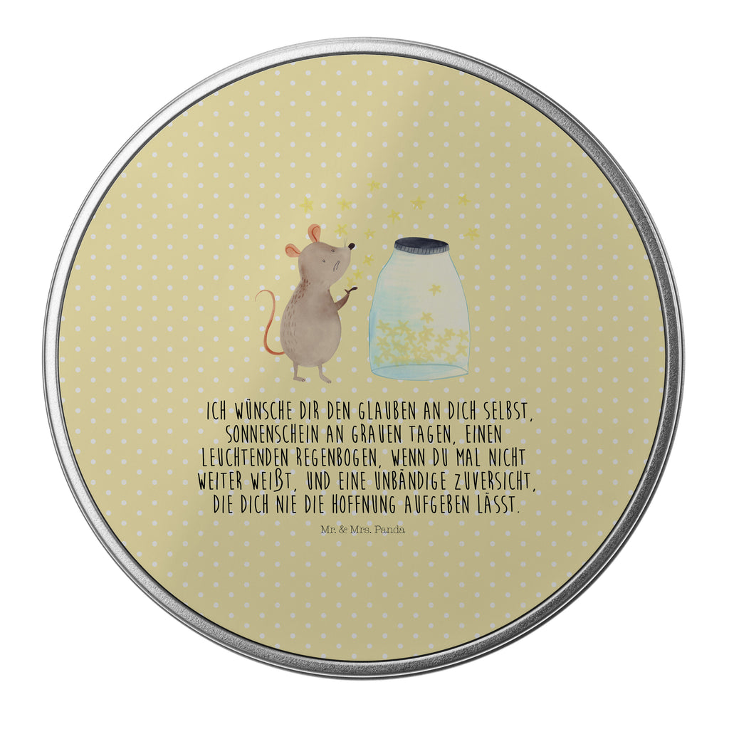 Blechdose rund Maus Sterne Metalldose, Keksdose, Dose, Vorratsdose, Geschenkbox, Tiermotive, Gute Laune, lustige Sprüche, Tiere, Maus, Sterne, Wunsch, Kind, Taufe, Taufgeschenk, Geburt, Schwangerschaft, erstes Kind, Kindergeburtstag, Geburtstag, Hoffnung, Träume