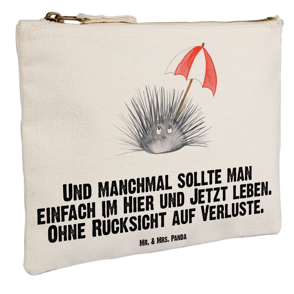 Schminktasche Seeigel Schminktasche, Kosmetiktasche, Kosmetikbeutel, Stiftemäppchen, Etui, Federmappe, Makeup, XXL, Schminketui, Kosmetiketui, Schlamperetui, Meerestiere, Meer, Urlaub, Seeigel, Achtsamkeit, Selbstakzeptanz, Selbstliebe, Hier und Jetzt, Leben, Lebe