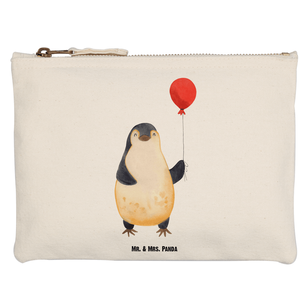 Schminktasche Pinguin Luftballon Schminktasche, Kosmetiktasche, Kosmetikbeutel, Stiftemäppchen, Etui, Federmappe, Makeup, XXL, Schminketui, Kosmetiketui, Schlamperetui, Pinguin, Pinguine, Luftballon, Tagträume, Lebenslust, Geschenk Freundin, Geschenkidee, beste Freundin, Motivation, Neustart, neues Leben, Liebe, Glück