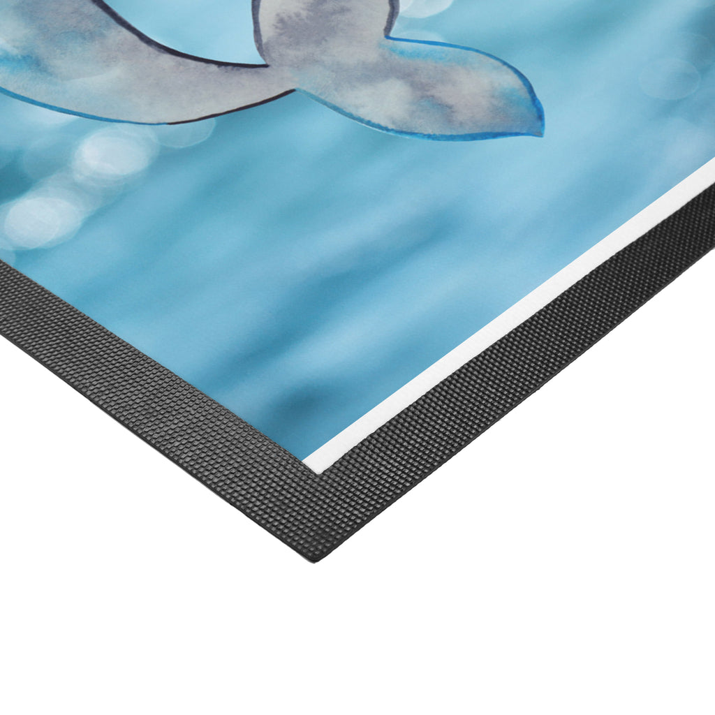 Fußmatte Narwal Narwal, Wal, Putzen, Hausfrau, Junggesellin, aufräumen, Kinderzimmer,  Türvorleger, Schmutzmatte, Fußabtreter, Matte, Schmutzfänger, Fußabstreifer, Schmutzfangmatte, Türmatte, Motivfußmatte,  Haustürmatte, Vorleger  Meerestiere, Meer, Urlaub