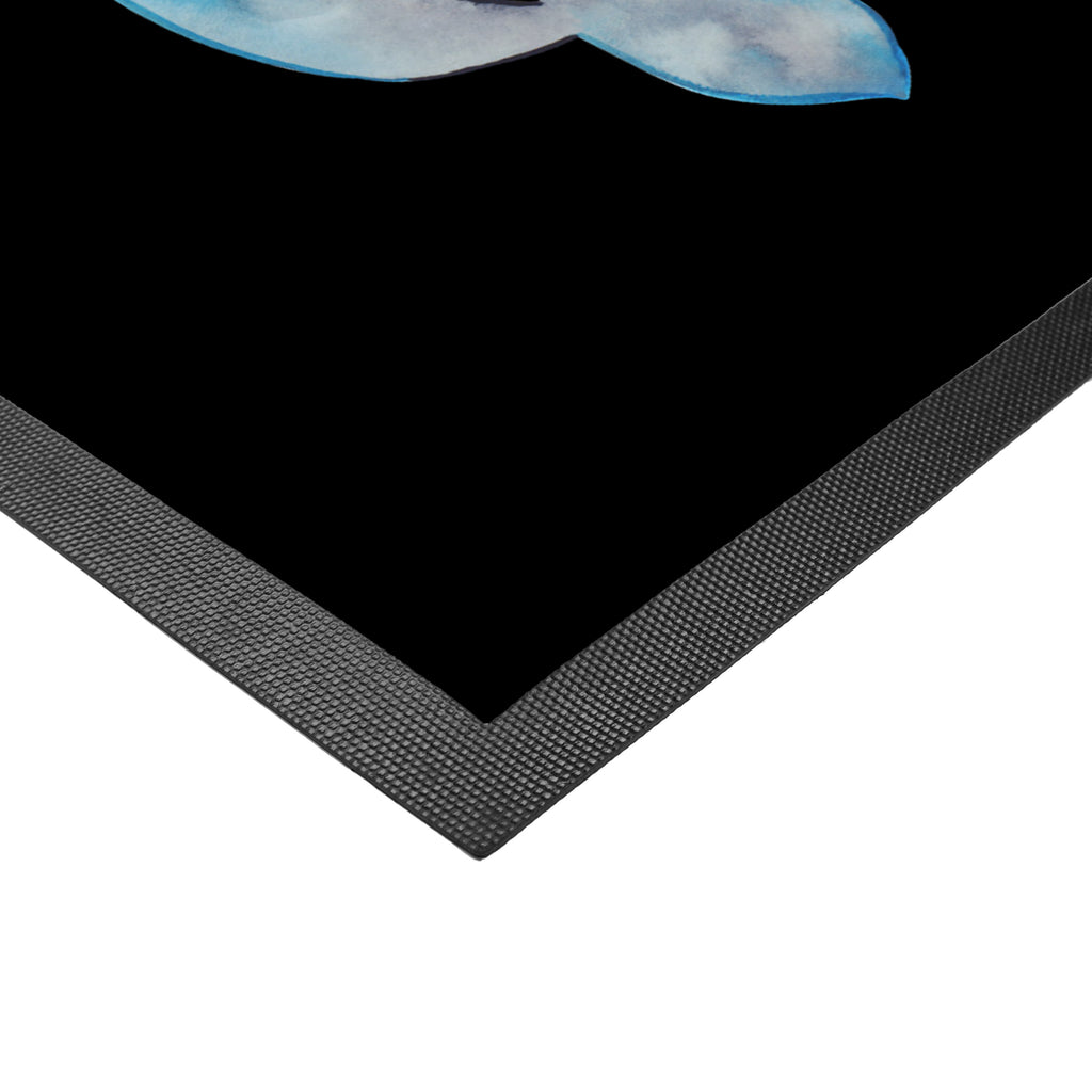 Fußmatte Narwal Narwal, Wal, Putzen, Hausfrau, Junggesellin, aufräumen, Kinderzimmer,  Türvorleger, Schmutzmatte, Fußabtreter, Matte, Schmutzfänger, Fußabstreifer, Schmutzfangmatte, Türmatte, Motivfußmatte,  Haustürmatte, Vorleger  Meerestiere, Meer, Urlaub