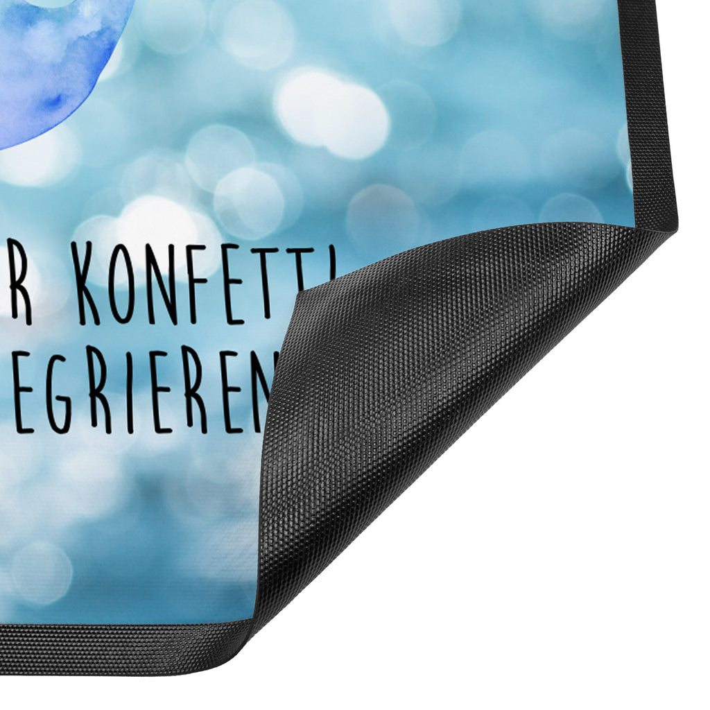 Fußmatte Wal Konfetti Wal, Konfetti, Wale, Motivation, Neuanfang, Trennung, Diät, Abnehmen, Neustart, Lebensabschnitt, Geburtstag,  Türvorleger, Schmutzmatte, Fußabtreter, Matte, Schmutzfänger, Fußabstreifer, Schmutzfangmatte, Türmatte, Motivfußmatte,  Haustürmatte, Vorleger  Meerestiere, Meer, Urlaub