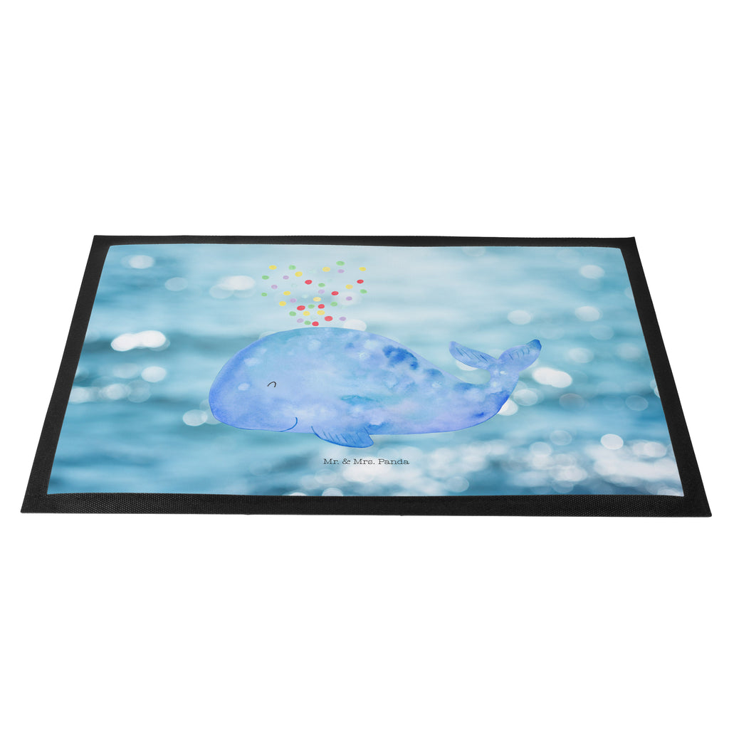 Fußmatte Wal Konfetti Wal, Konfetti, Wale, Motivation, Neuanfang, Trennung, Diät, Abnehmen, Neustart, Lebensabschnitt, Geburtstag,  Türvorleger, Schmutzmatte, Fußabtreter, Matte, Schmutzfänger, Fußabstreifer, Schmutzfangmatte, Türmatte, Motivfußmatte,  Haustürmatte, Vorleger  Meerestiere, Meer, Urlaub