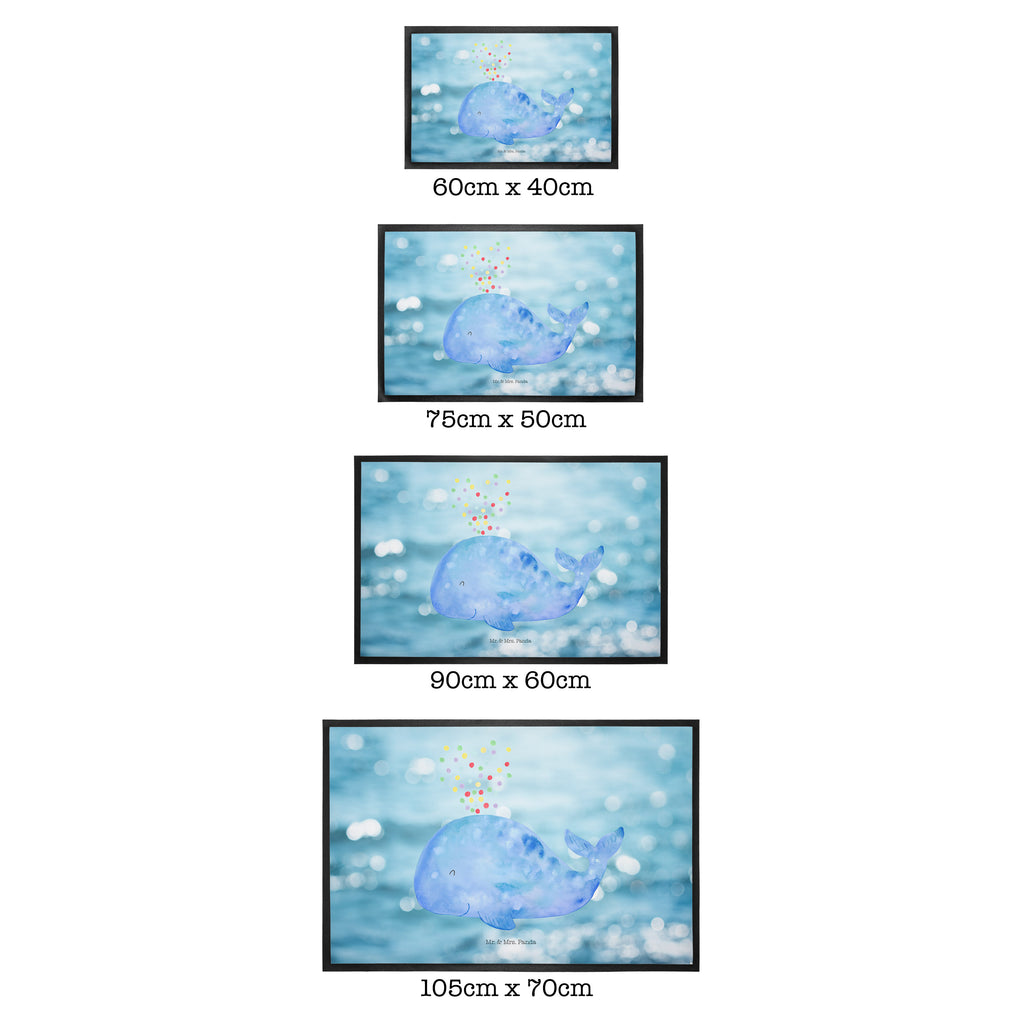 Fußmatte Wal Konfetti Wal, Konfetti, Wale, Motivation, Neuanfang, Trennung, Diät, Abnehmen, Neustart, Lebensabschnitt, Geburtstag,  Türvorleger, Schmutzmatte, Fußabtreter, Matte, Schmutzfänger, Fußabstreifer, Schmutzfangmatte, Türmatte, Motivfußmatte,  Haustürmatte, Vorleger  Meerestiere, Meer, Urlaub