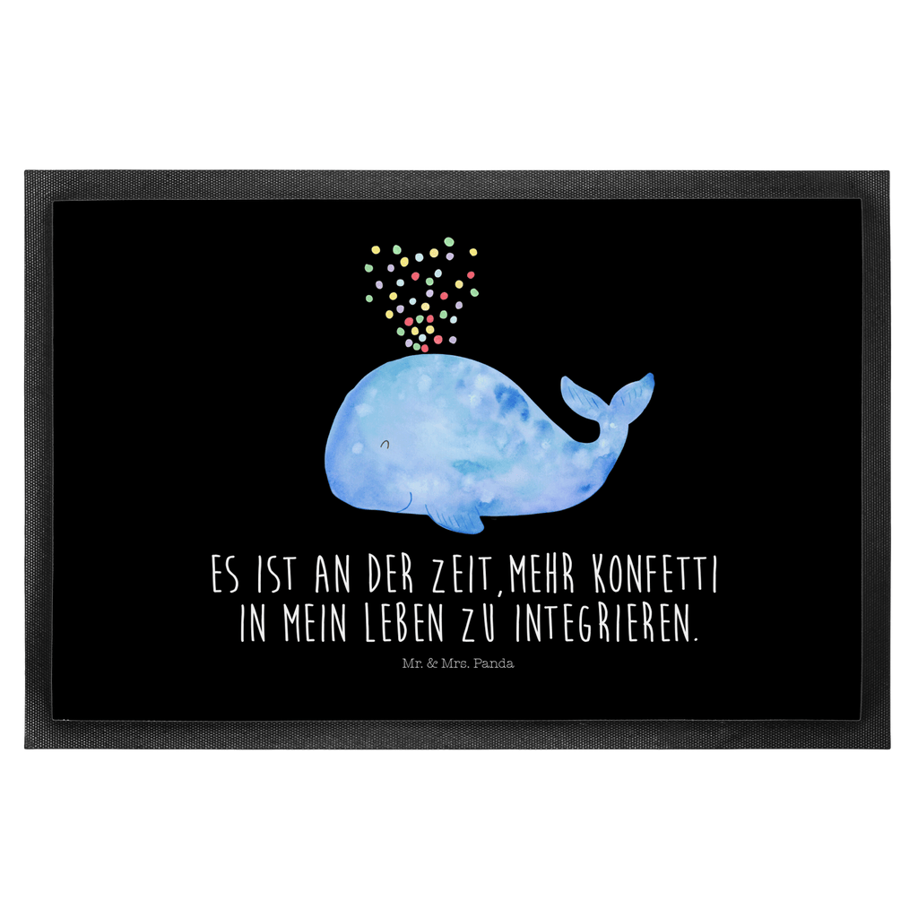 Fußmatte Wal Konfetti Wal, Konfetti, Wale, Motivation, Neuanfang, Trennung, Diät, Abnehmen, Neustart, Lebensabschnitt, Geburtstag,  Türvorleger, Schmutzmatte, Fußabtreter, Matte, Schmutzfänger, Fußabstreifer, Schmutzfangmatte, Türmatte, Motivfußmatte,  Haustürmatte, Vorleger  Meerestiere, Meer, Urlaub
