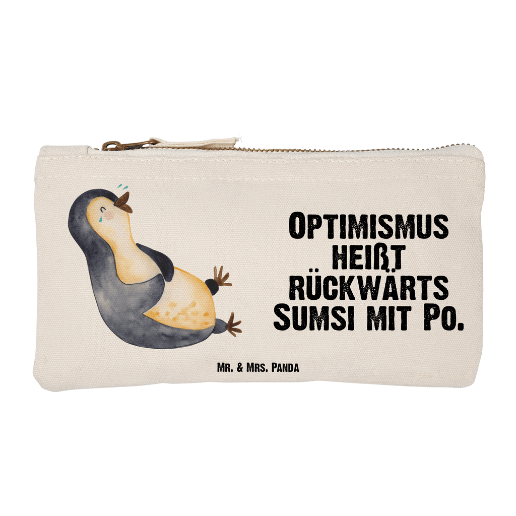 Schminktasche Pinguin lachend Schminktasche, Kosmetiktasche, Kosmetikbeutel, Stiftemäppchen, Etui, Federmappe, Makeup, XXL, Schminketui, Kosmetiketui, Schlamperetui, Pinguin, Pinguine, lustiger Spruch, Optimismus, Fröhlich, Lachen, Humor, Fröhlichkeit