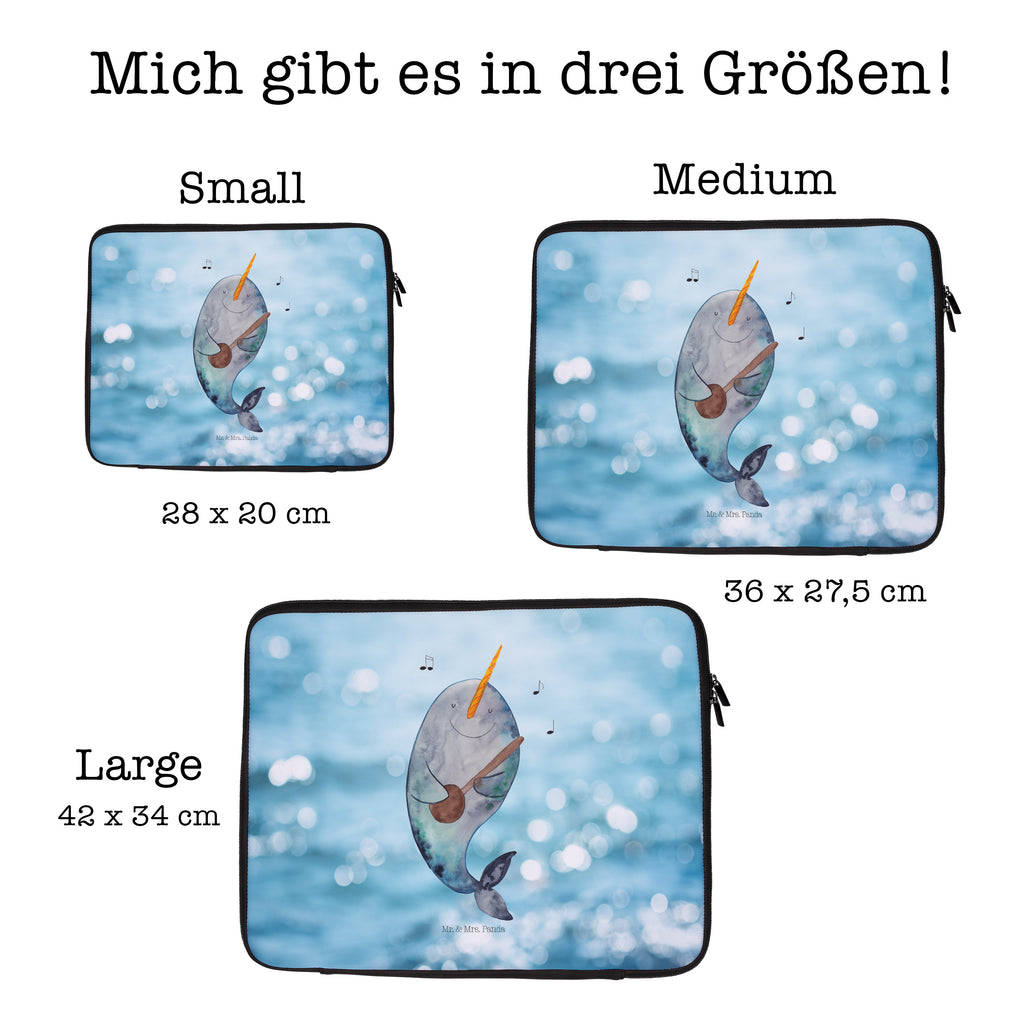33 x 42 Notebook Tasche Narwal Gitarre Notebook Tasche, Laptop, Computertasche, Tasche, Schutzhülle, Meerestiere, Meer, Urlaub, Narwal, Wal, Tanzen, Probleme, Problemlösung, Frust, Gespräche, Gitarre