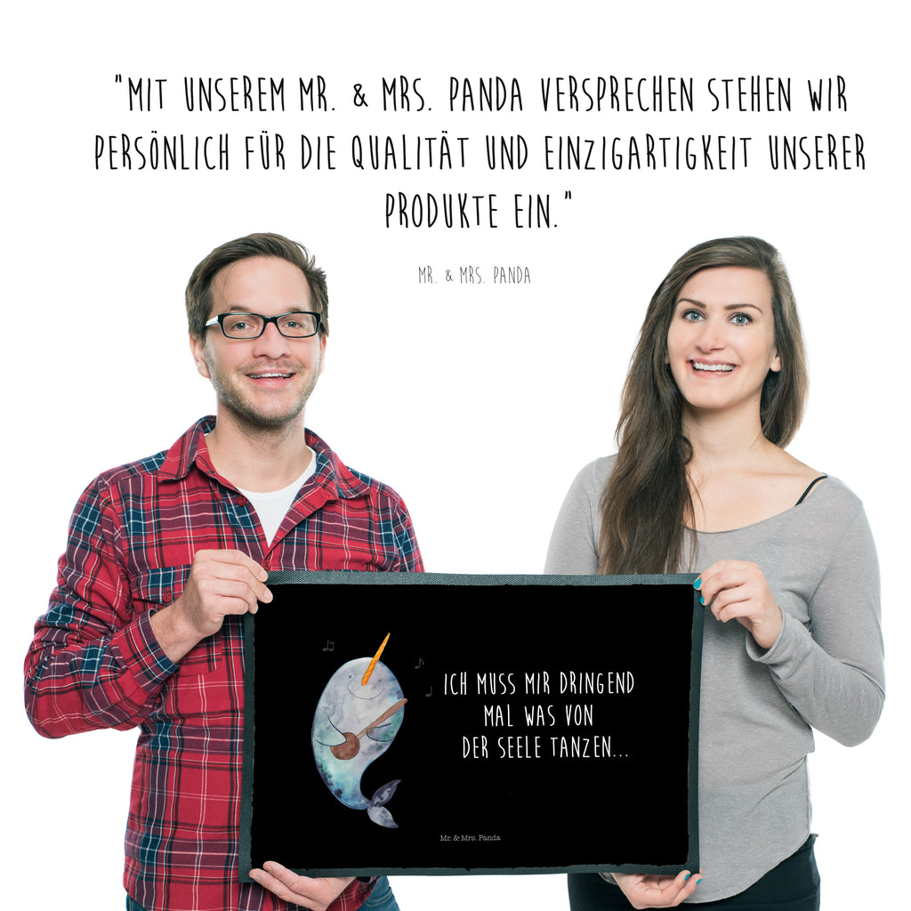 Fußmatte Narwal Gitarre Narwal, Wal, Tanzen, Probleme, Problemlösung, Frust, Gespräche, Gitarre Türvorleger, Schmutzmatte, Fußabtreter, Matte, Schmutzfänger, Fußabstreifer, Schmutzfangmatte, Türmatte, Motivfußmatte,  Haustürmatte, Vorleger  Meerestiere, Meer, Urlaub