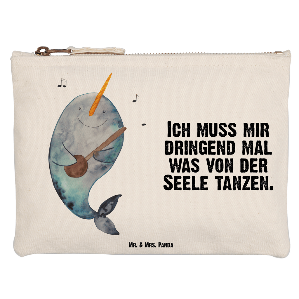 Schminktasche Narwal Gitarre Schminktasche, Kosmetiktasche, Kosmetikbeutel, Stiftemäppchen, Etui, Federmappe, Makeup, XXL, Schminketui, Kosmetiketui, Schlamperetui, Meerestiere, Meer, Urlaub, Narwal, Wal, Tanzen, Probleme, Problemlösung, Frust, Gespräche, Gitarre