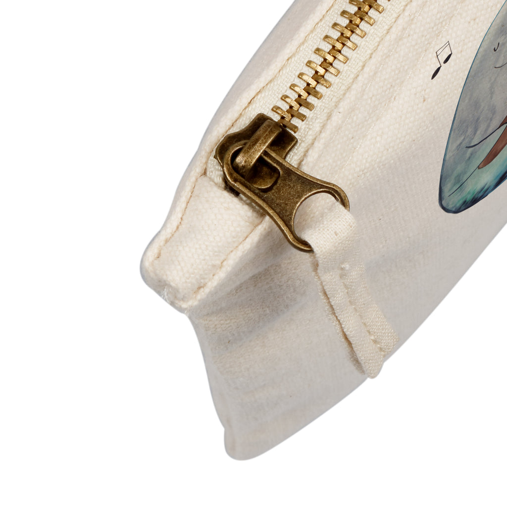 Schminktasche Narwal Gitarre Schminktasche, Kosmetiktasche, Kosmetikbeutel, Stiftemäppchen, Etui, Federmappe, Makeup, XXL, Schminketui, Kosmetiketui, Schlamperetui, Meerestiere, Meer, Urlaub, Narwal, Wal, Tanzen, Probleme, Problemlösung, Frust, Gespräche, Gitarre