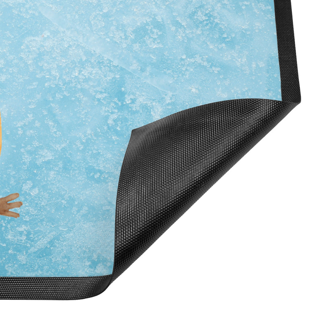 Fußmatte Pinguin Blumenkranz Türvorleger, Schmutzmatte, Fußabtreter, Matte, Schmutzfänger, Fußabstreifer, Schmutzfangmatte, Türmatte, Motivfußmatte, Haustürmatte, Vorleger, Pinguin, Pinguine, Blumenkranz, Universum, Leben, Wünsche, Ziele, Lebensziele, Motivation, Lebenslust, Liebeskummer, Geschenkidee