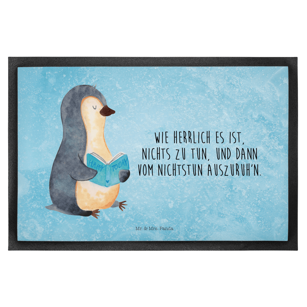 Fußmatte Pinguin Buch