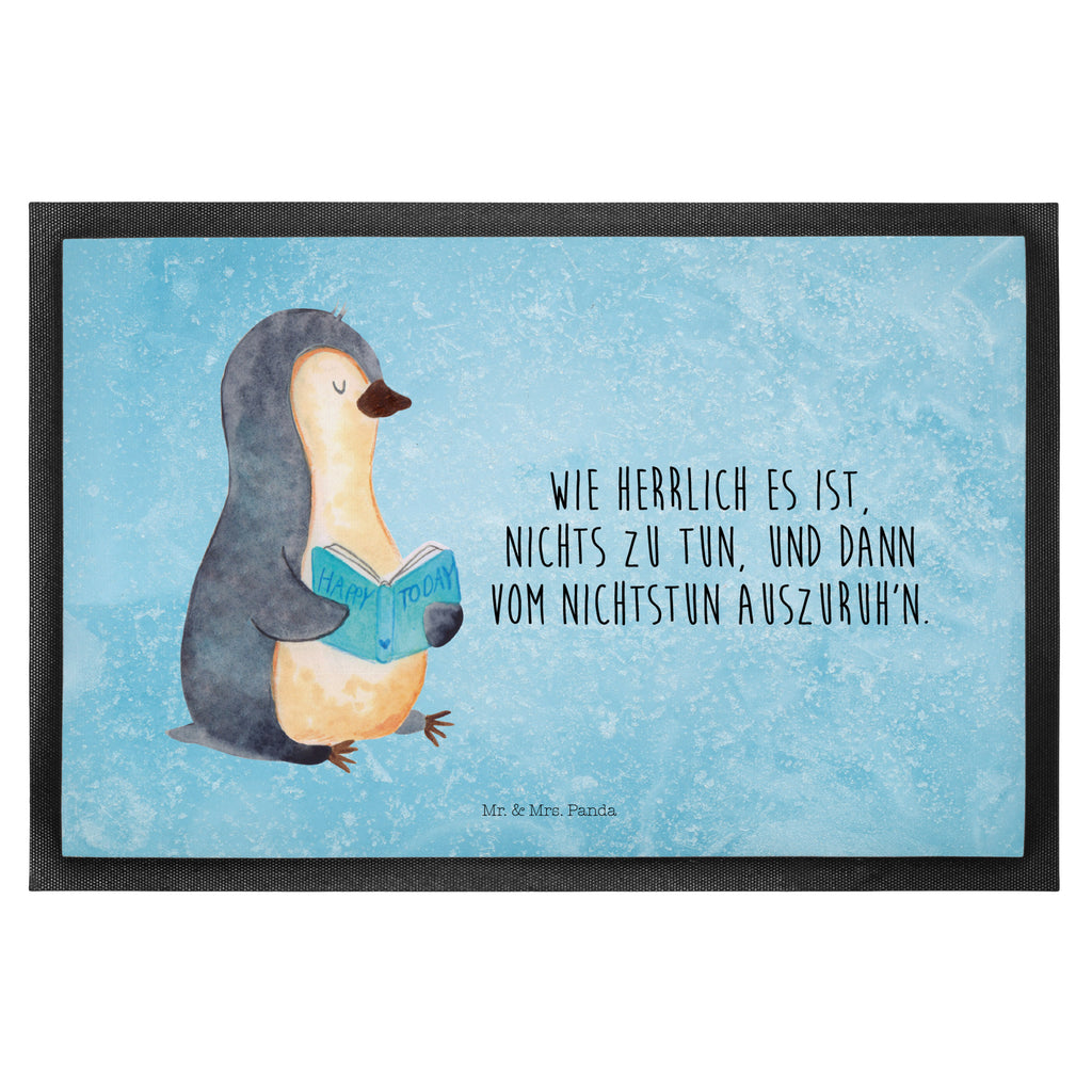 Fußmatte Pinguin Buch