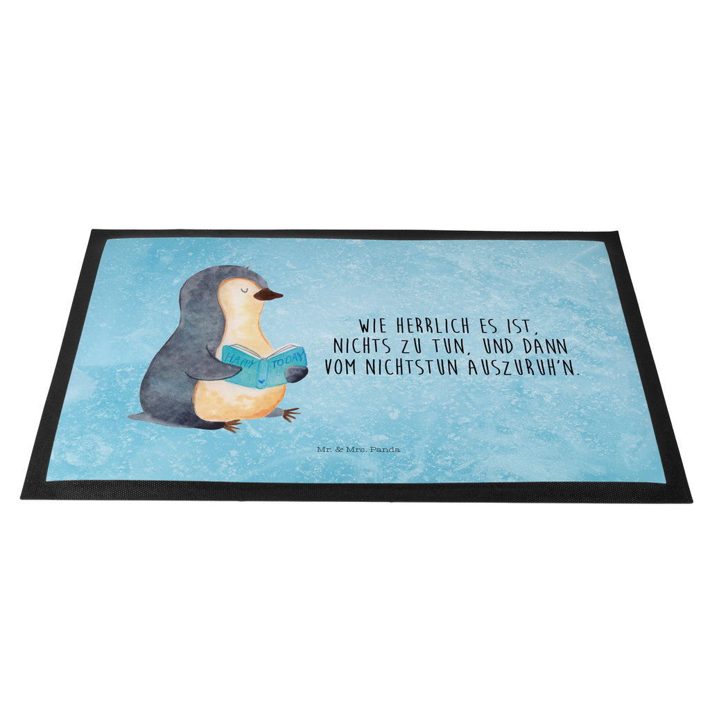 Fußmatte Pinguin Buch