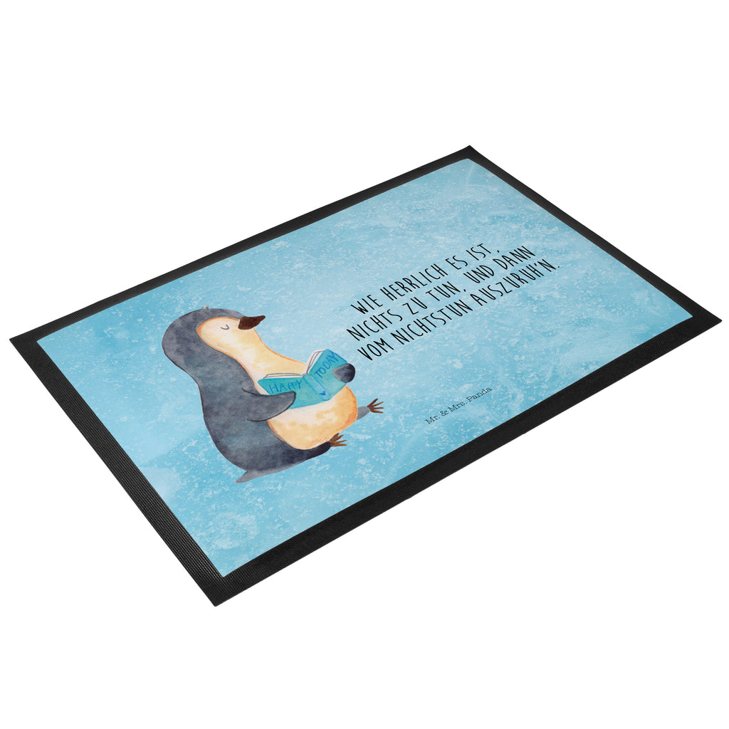 Fußmatte Pinguin Buch
