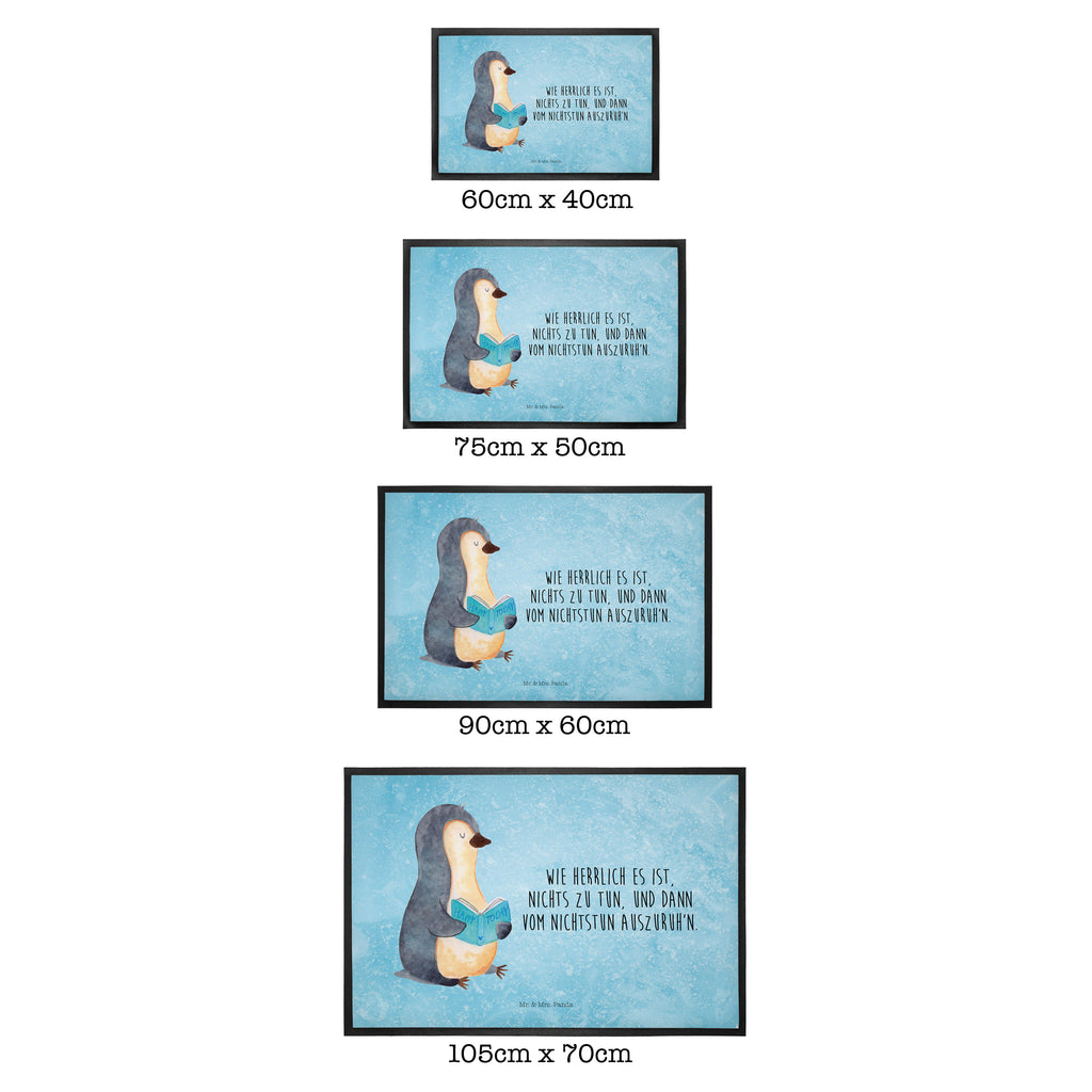 Fußmatte Pinguin Buch
