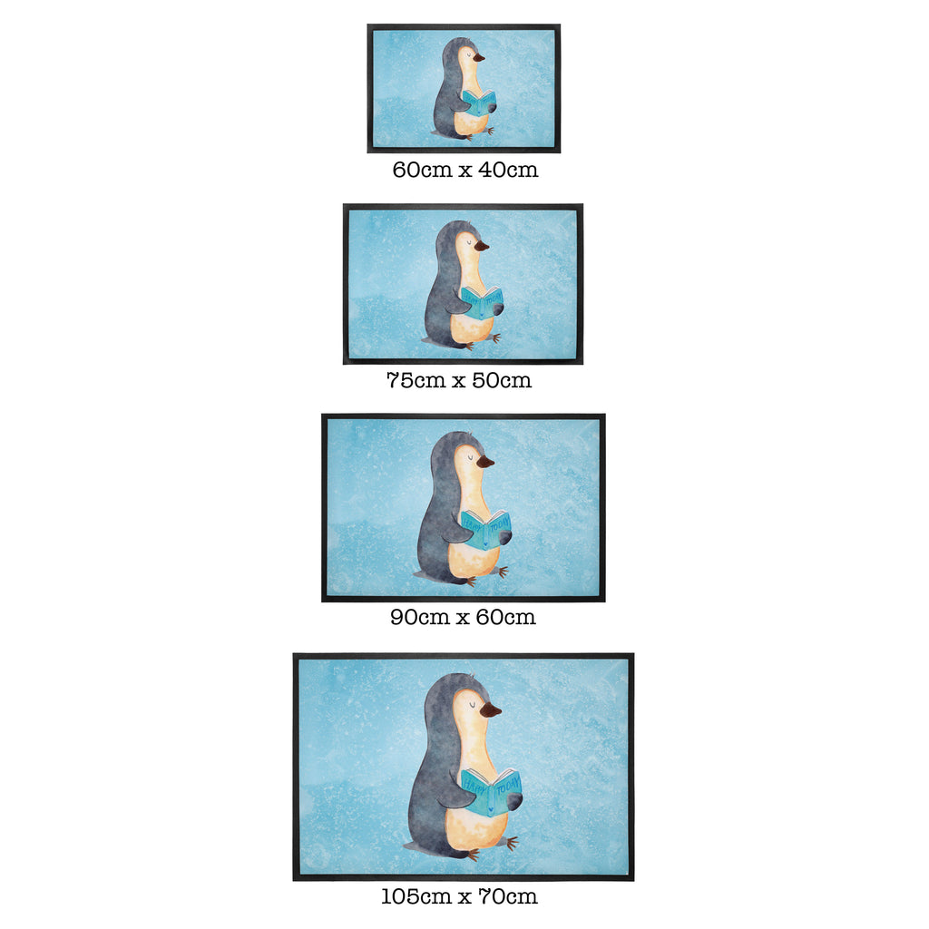 Fußmatte Pinguin Buch