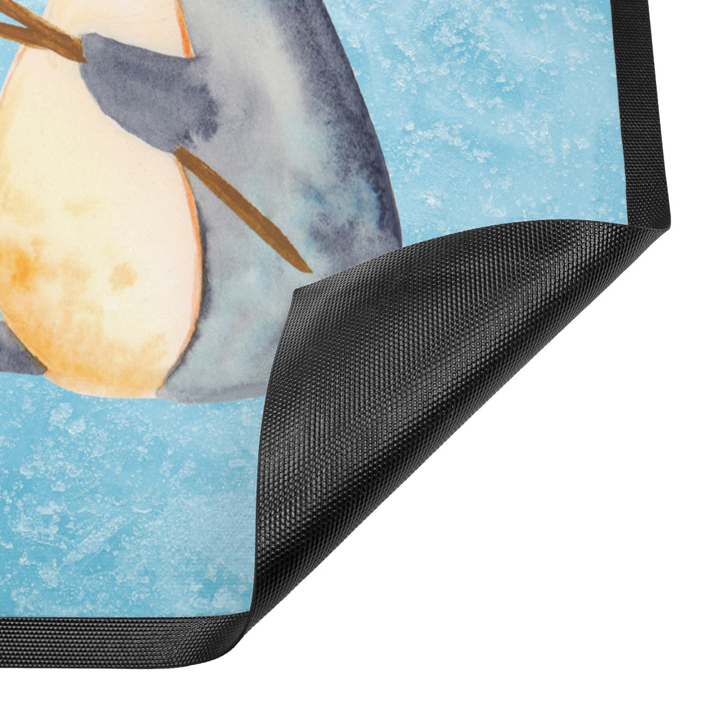 Fußmatte Pinguin Lagerfeuer Türvorleger, Schmutzmatte, Fußabtreter, Matte, Schmutzfänger, Fußabstreifer, Schmutzfangmatte, Türmatte, Motivfußmatte, Haustürmatte, Vorleger, Pinguin, Maus, Pinguine, Lagerfeuer, Leben, Arbeit, Job, Motivation, Büro, Büroalltag, Lebensspruch, Lebensmotivation, Neustart, Liebe, grillen, Feuer, Marshmallows