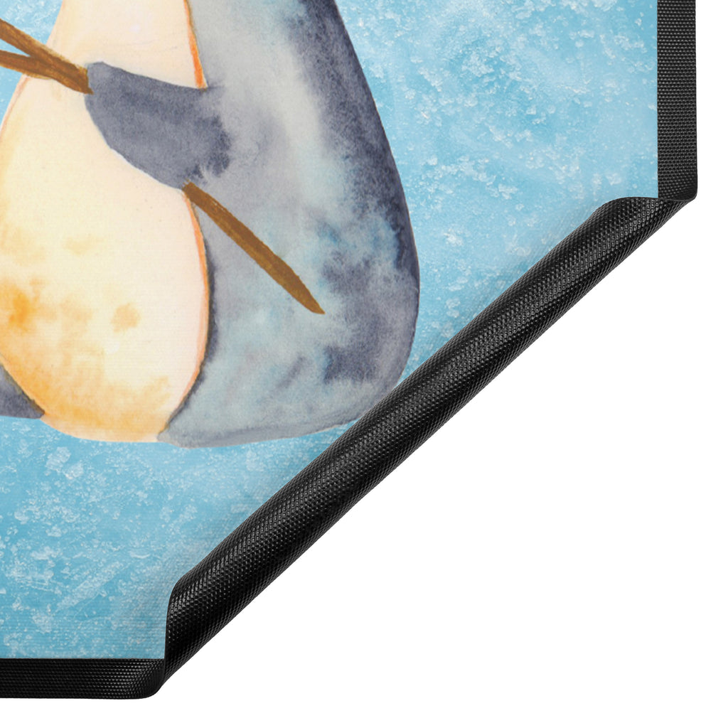 Fußmatte Pinguin Lagerfeuer Türvorleger, Schmutzmatte, Fußabtreter, Matte, Schmutzfänger, Fußabstreifer, Schmutzfangmatte, Türmatte, Motivfußmatte, Haustürmatte, Vorleger, Pinguin, Maus, Pinguine, Lagerfeuer, Leben, Arbeit, Job, Motivation, Büro, Büroalltag, Lebensspruch, Lebensmotivation, Neustart, Liebe, grillen, Feuer, Marshmallows