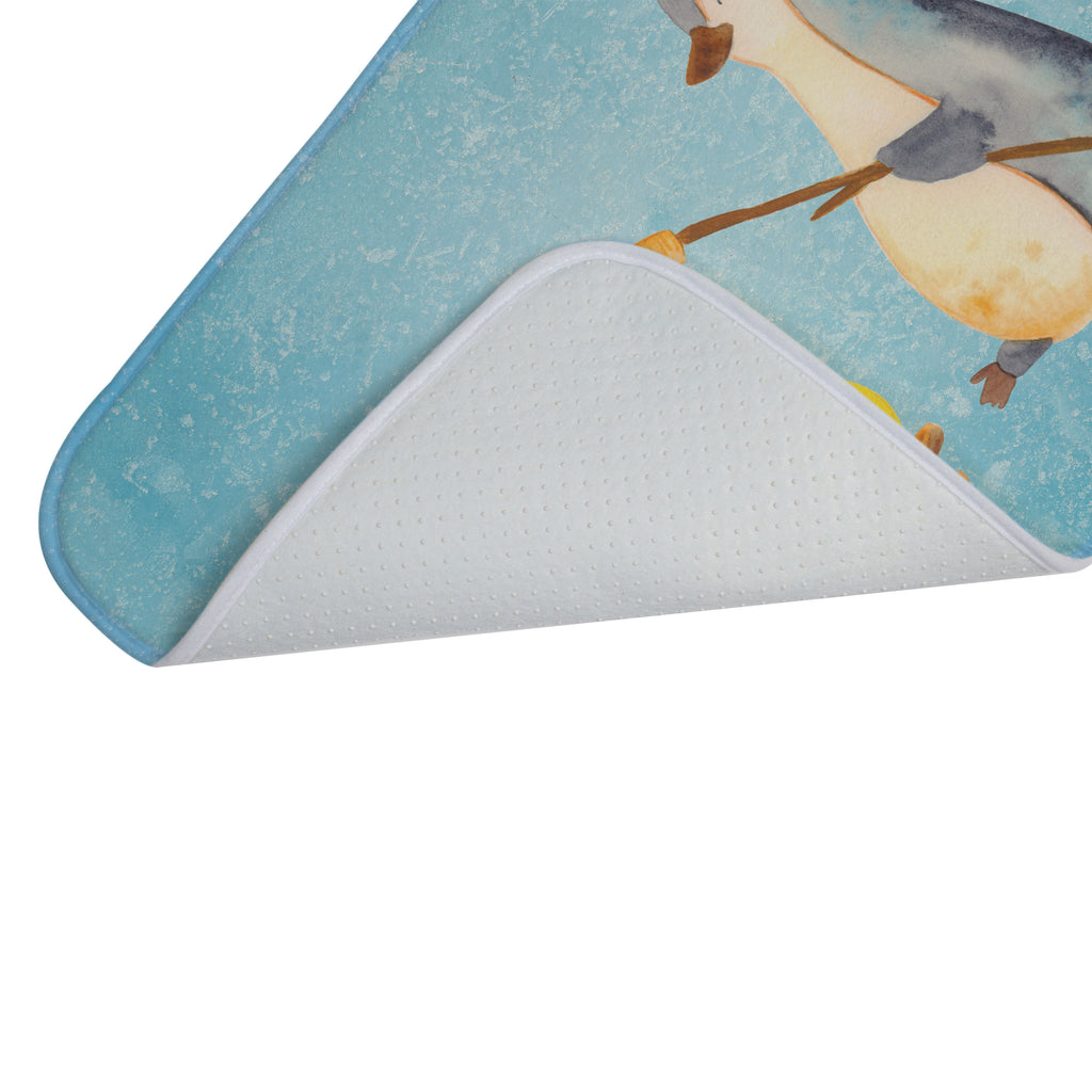 Badvorleger Pinguin Lagerfeuer Badematte, Badteppich, Duschvorleger, Badezimmerteppich, Badezimmermatte, Badvorleger, Duschmatte, Duschteppich, Pinguin, Maus, Pinguine, Lagerfeuer, Leben, Arbeit, Job, Motivation, Büro, Büroalltag, Lebensspruch, Lebensmotivation, Neustart, Liebe, grillen, Feuer, Marshmallows