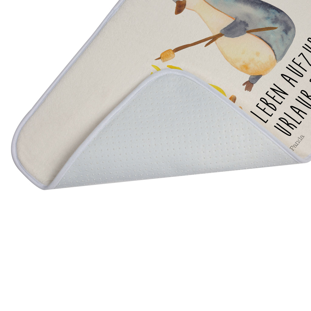 Badvorleger Pinguin Lagerfeuer Badematte, Badteppich, Duschvorleger, Badezimmerteppich, Badezimmermatte, Badvorleger, Duschmatte, Duschteppich, Pinguin, Maus, Pinguine, Lagerfeuer, Leben, Arbeit, Job, Motivation, Büro, Büroalltag, Lebensspruch, Lebensmotivation, Neustart, Liebe, grillen, Feuer, Marshmallows