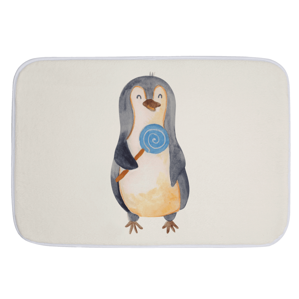 Badvorleger Pinguin Lolli Badematte, Badteppich, Duschvorleger, Badezimmerteppich, Badezimmermatte, Badvorleger, Duschmatte, Duschteppich, Pinguin, Pinguine, Lolli, Süßigkeiten, Blödsinn, Spruch, Rebell, Gauner, Ganove, Rabauke