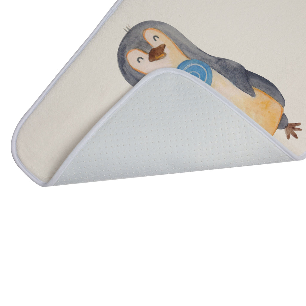 Badvorleger Pinguin Lolli Badematte, Badteppich, Duschvorleger, Badezimmerteppich, Badezimmermatte, Badvorleger, Duschmatte, Duschteppich, Pinguin, Pinguine, Lolli, Süßigkeiten, Blödsinn, Spruch, Rebell, Gauner, Ganove, Rabauke