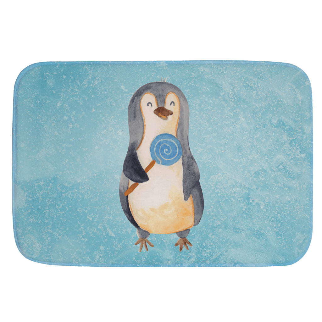 Badvorleger Pinguin Lolli Badematte, Badteppich, Duschvorleger, Badezimmerteppich, Badezimmermatte, Badvorleger, Duschmatte, Duschteppich, Pinguin, Pinguine, Lolli, Süßigkeiten, Blödsinn, Spruch, Rebell, Gauner, Ganove, Rabauke