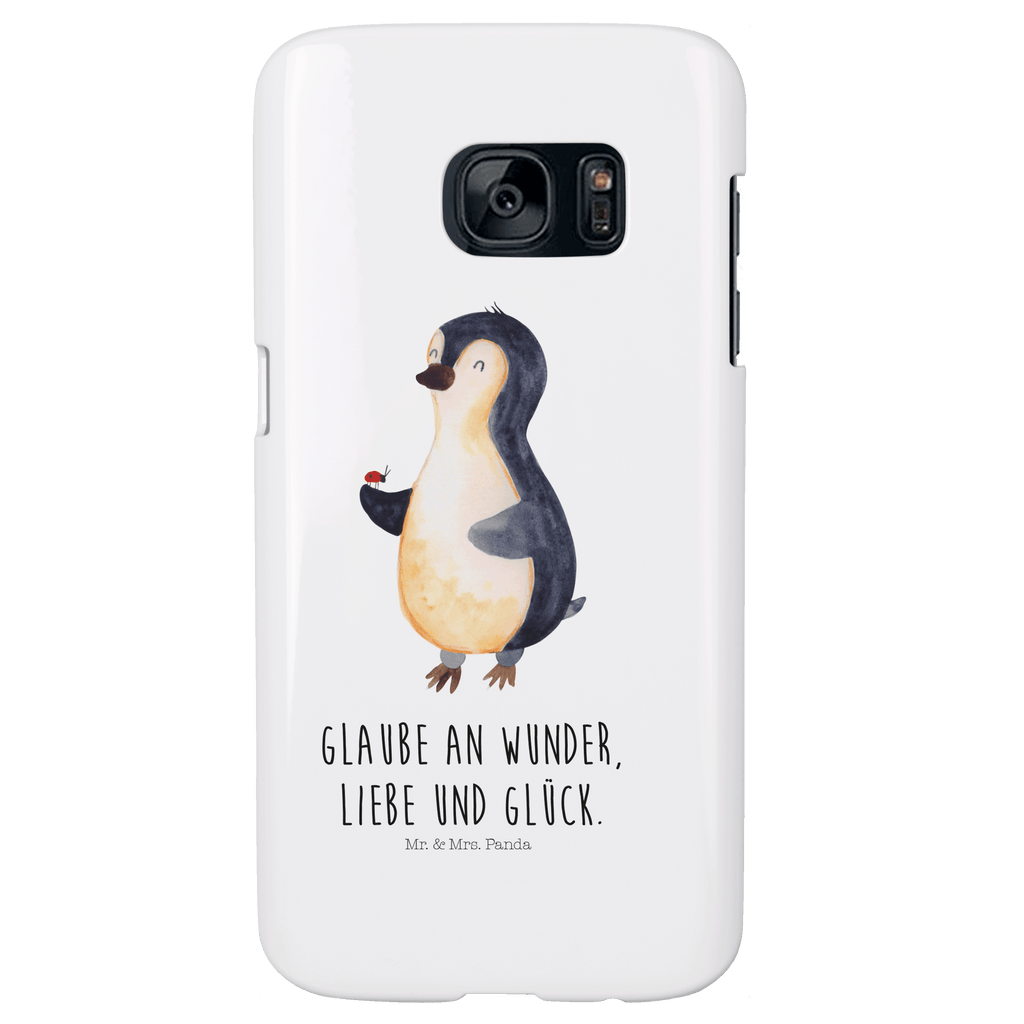 Samsung Galaxy S7 Handyhülle Pinguin Marienkäfer Handycover, Handyhülle, Cover, Handy, Hülle, Samsung, Samsung Galaxy S7, Pinguin, Pinguine, Marienkäfer, Liebe, Wunder, Glück, Freude, Lebensfreude