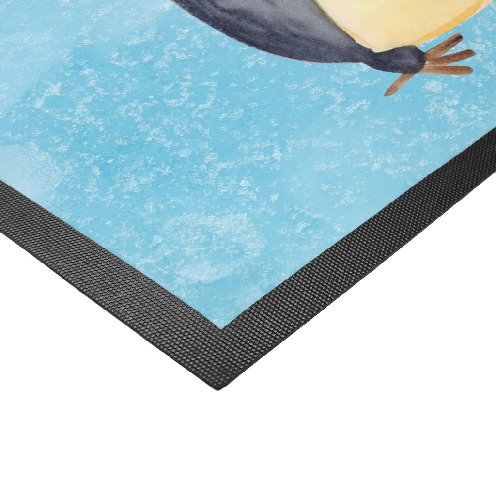 Fußmatte Pinguin umarmend Türvorleger, Schmutzmatte, Fußabtreter, Matte, Schmutzfänger, Fußabstreifer, Schmutzfangmatte, Türmatte, Motivfußmatte, Haustürmatte, Vorleger, Pinguin, Liebe, Liebespaar, Liebesbeweis, Liebesgeschenk, Verlobung, Jahrestag, Hochzeitstag, Hochzeit, Hochzeitsgeschenk