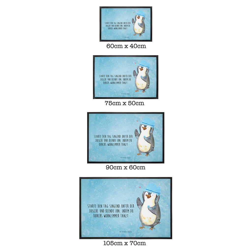 Fußmatte Pinguin duscht