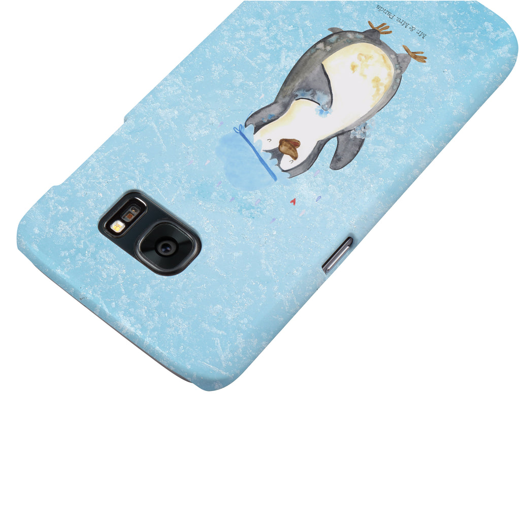 Samsung Galaxy S7 Handyhülle Pinguin duscht Handycover, Handyhülle, Cover, Handy, Hülle, Samsung, Samsung Galaxy S7, Pinguin, Pinguine, Dusche, duschen, Lebensmotto, Motivation, Neustart, Neuanfang, glücklich sein