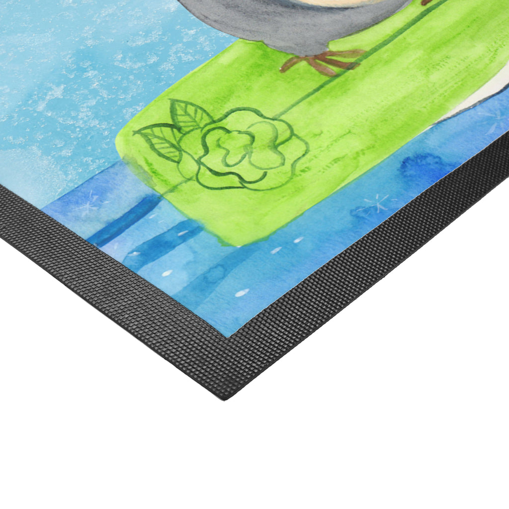 Fußmatte Pinguin Surfer Türvorleger, Schmutzmatte, Fußabtreter, Matte, Schmutzfänger, Fußabstreifer, Schmutzfangmatte, Türmatte, Motivfußmatte, Haustürmatte, Vorleger, Pinguin, Pinguine, surfen, Surfer, Hawaii, Urlaub, Wellen, Wellen reiten, Portugal