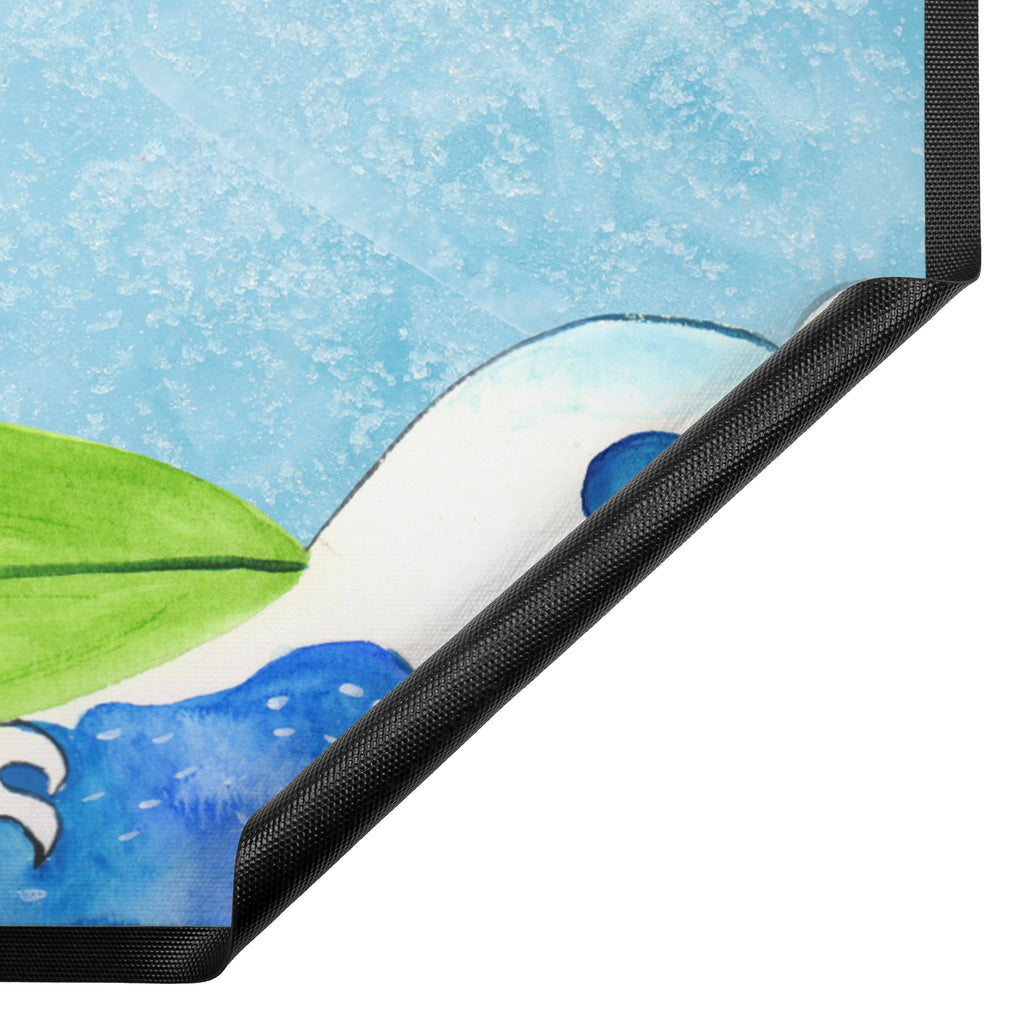 Fußmatte Pinguin Surfer Türvorleger, Schmutzmatte, Fußabtreter, Matte, Schmutzfänger, Fußabstreifer, Schmutzfangmatte, Türmatte, Motivfußmatte, Haustürmatte, Vorleger, Pinguin, Pinguine, surfen, Surfer, Hawaii, Urlaub, Wellen, Wellen reiten, Portugal