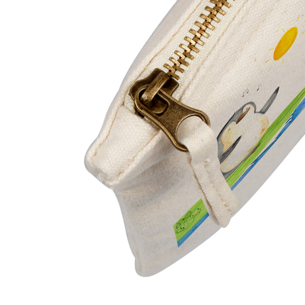 Schminktasche Pinguin Surfer Schminktasche, Kosmetiktasche, Kosmetikbeutel, Stiftemäppchen, Etui, Federmappe, Makeup, XXL, Schminketui, Kosmetiketui, Schlamperetui, Pinguin, Pinguine, surfen, Surfer, Hawaii, Urlaub, Wellen, Wellen reiten, Portugal