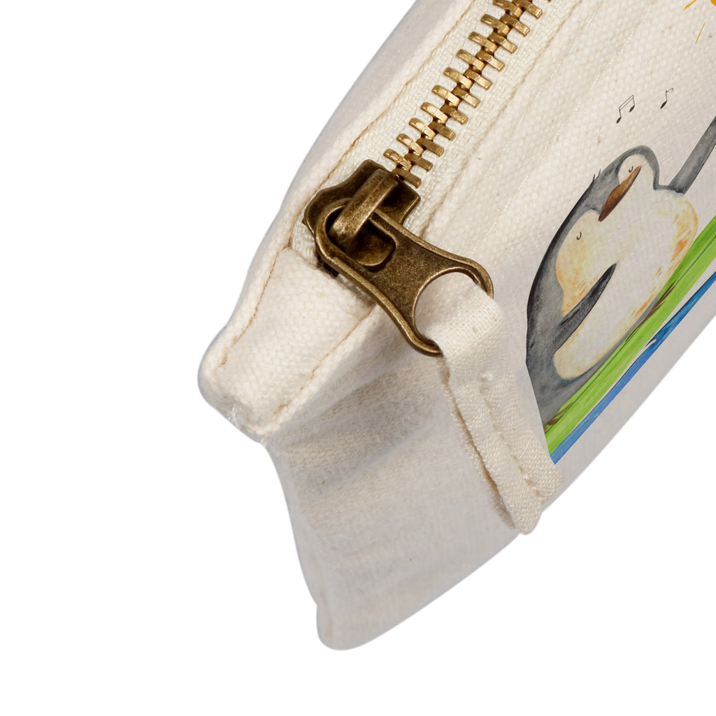 Schminktasche Pinguin Surfer Schminktasche, Kosmetiktasche, Kosmetikbeutel, Stiftemäppchen, Etui, Federmappe, Makeup, XXL, Schminketui, Kosmetiketui, Schlamperetui, Pinguin, Pinguine, surfen, Surfer, Hawaii, Urlaub, Wellen, Wellen reiten, Portugal