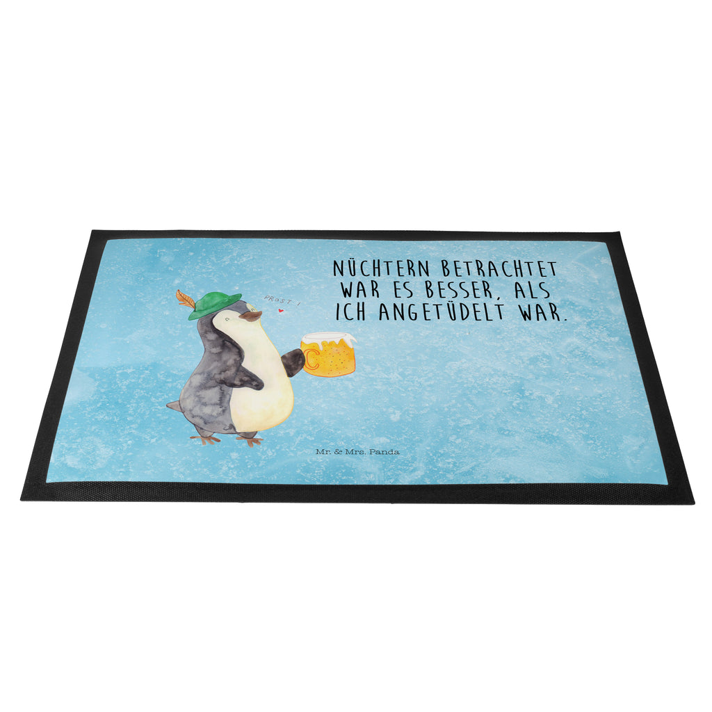 Fußmatte Pinguin Bier Türvorleger, Schmutzmatte, Fußabtreter, Matte, Schmutzfänger, Fußabstreifer, Schmutzfangmatte, Türmatte, Motivfußmatte, Haustürmatte, Vorleger, Pinguin, Pinguine, Bier, Oktoberfest