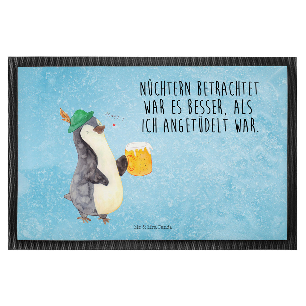 Fußmatte Pinguin Bier Türvorleger, Schmutzmatte, Fußabtreter, Matte, Schmutzfänger, Fußabstreifer, Schmutzfangmatte, Türmatte, Motivfußmatte, Haustürmatte, Vorleger, Pinguin, Pinguine, Bier, Oktoberfest