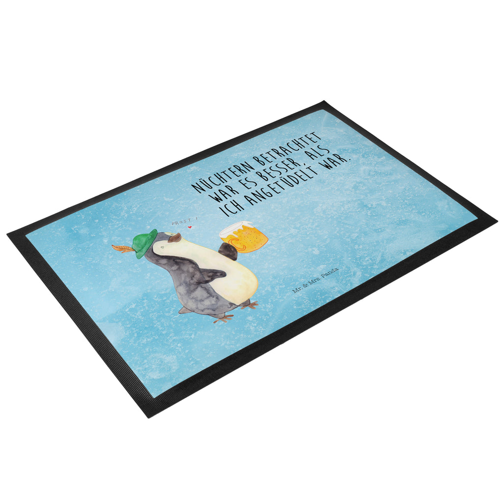 Fußmatte Pinguin Bier Türvorleger, Schmutzmatte, Fußabtreter, Matte, Schmutzfänger, Fußabstreifer, Schmutzfangmatte, Türmatte, Motivfußmatte, Haustürmatte, Vorleger, Pinguin, Pinguine, Bier, Oktoberfest