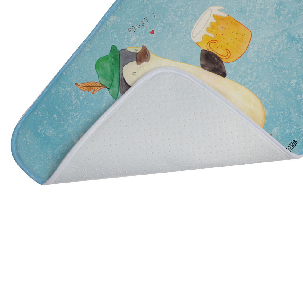 Badvorleger Pinguin Bier Badematte, Badteppich, Duschvorleger, Badezimmerteppich, Badezimmermatte, Badvorleger, Duschmatte, Duschteppich, Pinguin, Pinguine, Bier, Oktoberfest