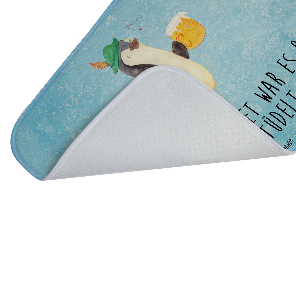 Badvorleger Pinguin Bier Badematte, Badteppich, Duschvorleger, Badezimmerteppich, Badezimmermatte, Badvorleger, Duschmatte, Duschteppich, Pinguin, Pinguine, Bier, Oktoberfest