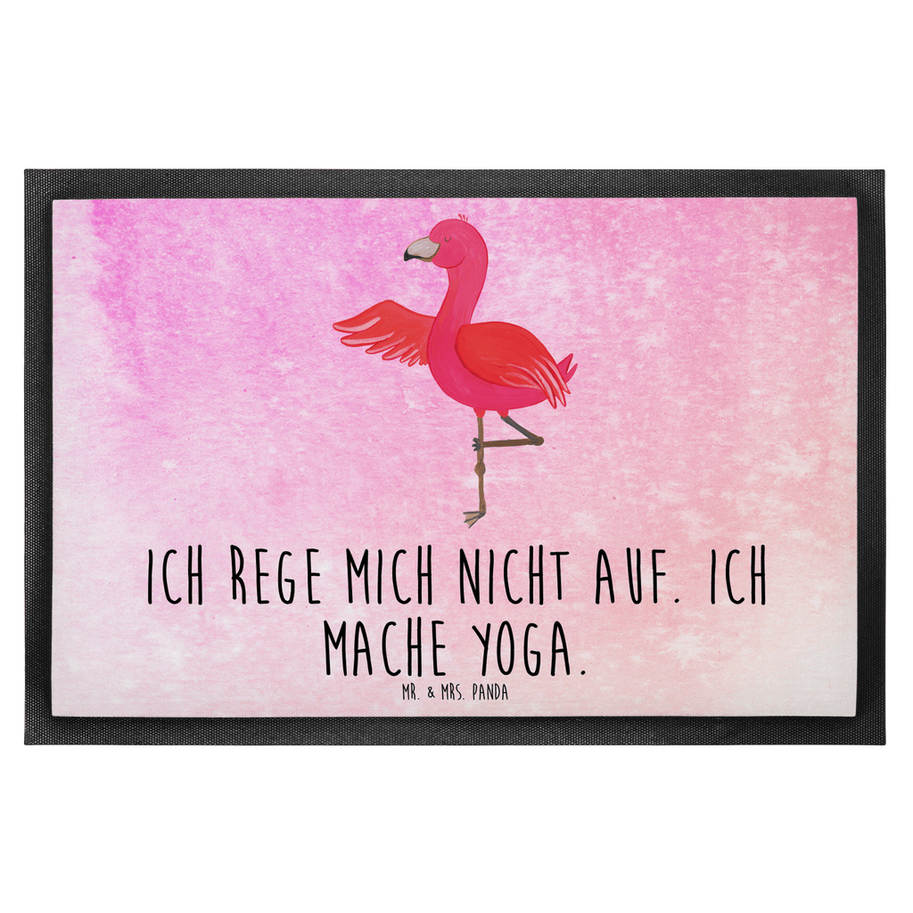 Fußmatte Flamingo Yoga Flamingo, Vogel, Yoga, Namaste, Achtsamkeit, Yoga-Übung, Entspannung, Ärger, Aufregen, Tiefenentspannung Türvorleger, Schmutzmatte, Fußabtreter, Matte, Schmutzfänger, Fußabstreifer, Schmutzfangmatte, Türmatte, Motivfußmatte,  Haustürmatte, Vorleger  Flamingo
