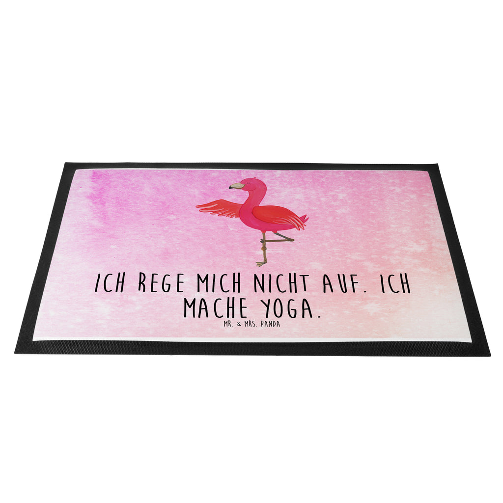 Fußmatte Flamingo Yoga Flamingo, Vogel, Yoga, Namaste, Achtsamkeit, Yoga-Übung, Entspannung, Ärger, Aufregen, Tiefenentspannung Türvorleger, Schmutzmatte, Fußabtreter, Matte, Schmutzfänger, Fußabstreifer, Schmutzfangmatte, Türmatte, Motivfußmatte,  Haustürmatte, Vorleger  Flamingo