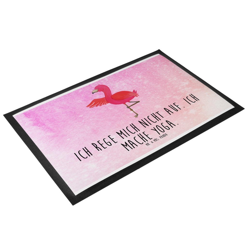 Fußmatte Flamingo Yoga Flamingo, Vogel, Yoga, Namaste, Achtsamkeit, Yoga-Übung, Entspannung, Ärger, Aufregen, Tiefenentspannung Türvorleger, Schmutzmatte, Fußabtreter, Matte, Schmutzfänger, Fußabstreifer, Schmutzfangmatte, Türmatte, Motivfußmatte,  Haustürmatte, Vorleger  Flamingo