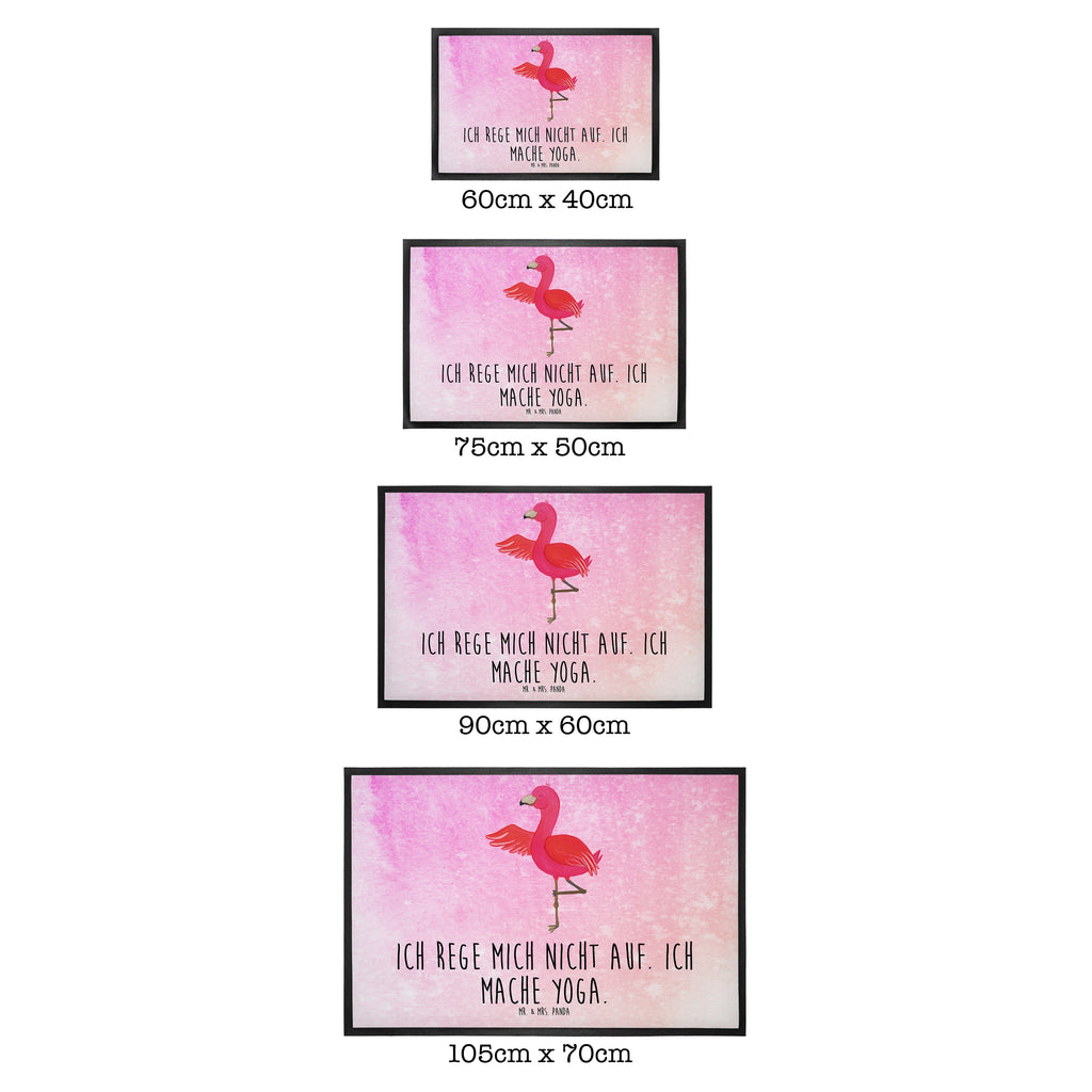 Fußmatte Flamingo Yoga Flamingo, Vogel, Yoga, Namaste, Achtsamkeit, Yoga-Übung, Entspannung, Ärger, Aufregen, Tiefenentspannung Türvorleger, Schmutzmatte, Fußabtreter, Matte, Schmutzfänger, Fußabstreifer, Schmutzfangmatte, Türmatte, Motivfußmatte,  Haustürmatte, Vorleger  Flamingo