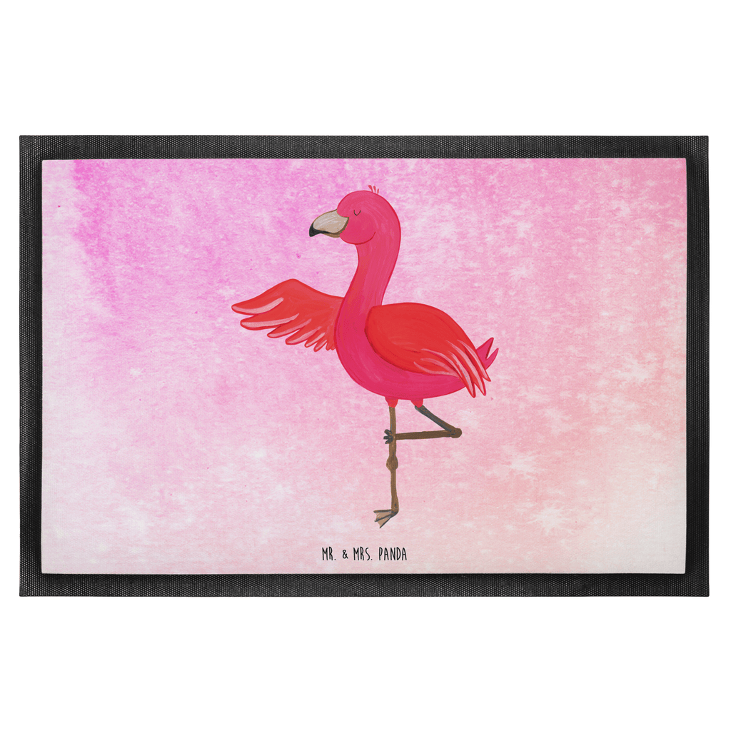 Fußmatte Flamingo Yoga Flamingo, Vogel, Yoga, Namaste, Achtsamkeit, Yoga-Übung, Entspannung, Ärger, Aufregen, Tiefenentspannung Türvorleger, Schmutzmatte, Fußabtreter, Matte, Schmutzfänger, Fußabstreifer, Schmutzfangmatte, Türmatte, Motivfußmatte,  Haustürmatte, Vorleger  Flamingo