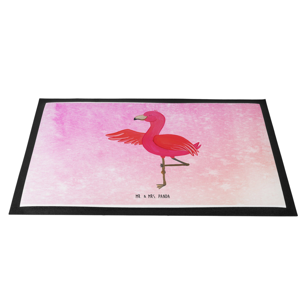 Fußmatte Flamingo Yoga Flamingo, Vogel, Yoga, Namaste, Achtsamkeit, Yoga-Übung, Entspannung, Ärger, Aufregen, Tiefenentspannung Türvorleger, Schmutzmatte, Fußabtreter, Matte, Schmutzfänger, Fußabstreifer, Schmutzfangmatte, Türmatte, Motivfußmatte,  Haustürmatte, Vorleger  Flamingo