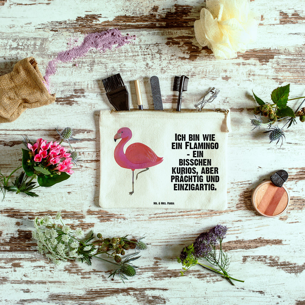 Schminktasche Flamingo classic Schminktasche, Kosmetiktasche, Kosmetikbeutel, Stiftemäppchen, Etui, Federmappe, Makeup, XXL, Schminketui, Kosmetiketui, Schlamperetui, Flamingo, Einzigartig, Selbstliebe, Stolz, ich, für mich, Spruch, Freundin, Freundinnen, Außenseiter, Sohn, Tochter, Geschwister